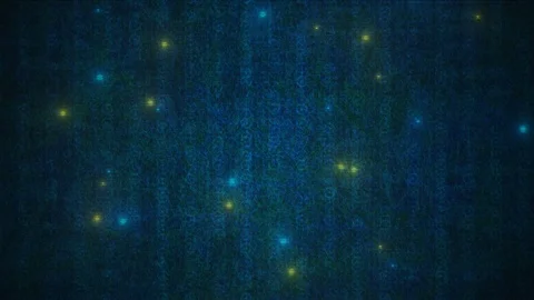 Sequins reflective background. Blue and golden. Digital Spotting Stock Footage 104158545