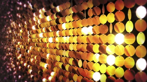 Sequins reflective background. Blue, red and golden. Sparkling. 3 in 1. Stock Footage 59570400