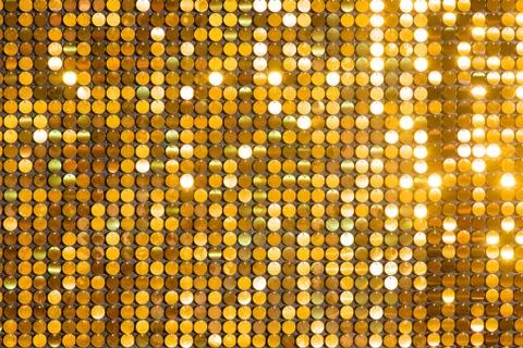 Sequins reflective background. golden Sequins, Sparkling, Stock Photos