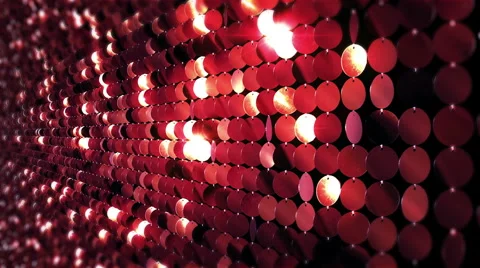 Sequins reflective background. Red, golden and blue. 3 in 1. Loopable. Stock Footage