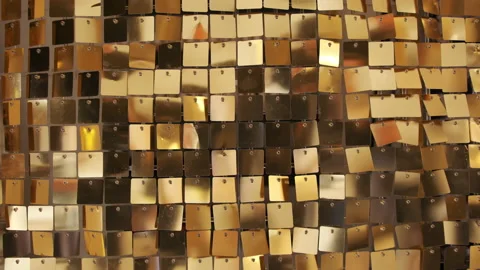 Sequins reflective golden background, Sp... | Stock Video | Pond5