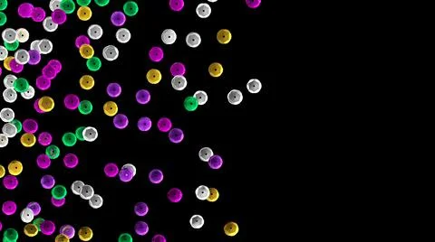 Sequins. Rhinestones. Beads. 3d sequins embroidery. Glitter sparkles. Stock-Illustration