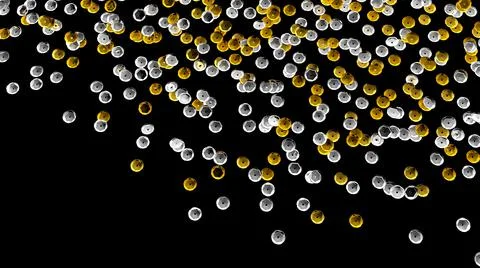 Sequins. Rhinestones. Beads. 3d sequins embroidery. Glitter sparkles. Stock-Illustration