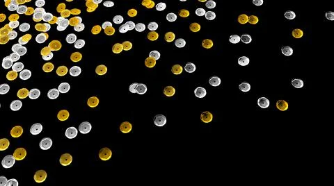 Sequins. Rhinestones. Beads. 3d sequins embroidery. Glitter sparkles. Stock-Illustration