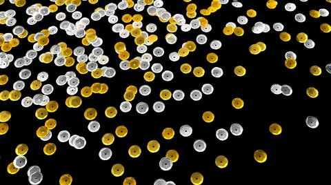 Sequins. Rhinestones. Beads. 3d sequins embroidery. Glitter sparkles. Stock-Illustration