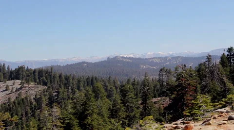 Sequoia Mountain Range Stock Footage 41533772