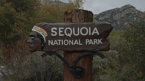 Sequoia Park Sign Stock Footage 127052435