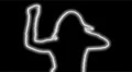 ser-1 - Neon silhouette dancer master with alpha channel for colorizing HD Footage