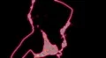 ser-11 - neon outlined gogo dancer silhouette in red HD Footage
