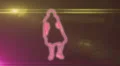 ser-12 - neon outlined gogo dancer silhouette in red with lens flares HD Footage