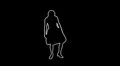ser-12 - Neon silhouette dancer master with alpha channel for colorizing HD Footage