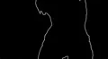 ser-21 - Neon silhouette dancer master with alpha channel for colorizing HD Footage