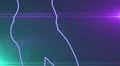 ser-22 - neon outlined gogo dancer silhouette in blue with lens flares HD Footage