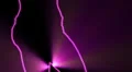 ser-22 - neon outlined gogo dancer silhouette in pink with light rays HD Footage
