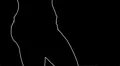 ser-22 - Neon silhouette dancer master with alpha channel for colorizing HD Footage
