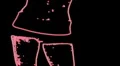 ser-24 - neon outlined gogo dancer silhouette in red HD Footage