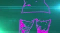 ser-25 - neon outlined gogo dancer silhouette in pink with lens flares HD Footage