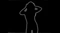 ser-26 - Neon silhouette dancer master with alpha channel for colorizing HD Footage
