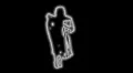 Ser-4 - Neon silhouette dancer master with alpha channel for colorizing HD Footage