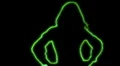 ser-5 - neon outlined gogo dancer silhouette in green HD Footage