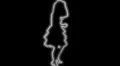 Ser-8 - Neon silhouette dancer master with alpha channel for colorizing HD Footage