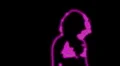 ser-9 - neon outlined gogo dancer silhouette in pink HD Footage