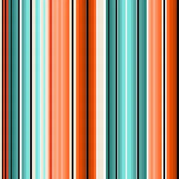 Serape seamless pattern of multicolored stripes in Mexican traditional style Stock Illustration