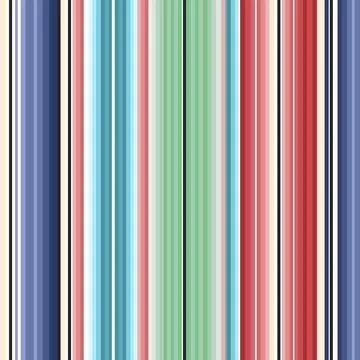 Serape seamless pattern of multicolored stripes in Mexican traditional style Stock Illustration