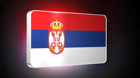 Serbia 3d flag Stock Footage 8961333