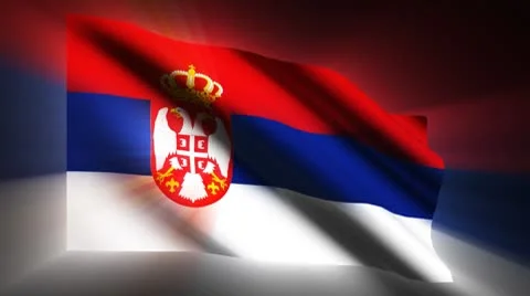 Serbia Flag Stock-Footage 8961021