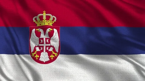 Serbia Flag Stock Footage 92647615