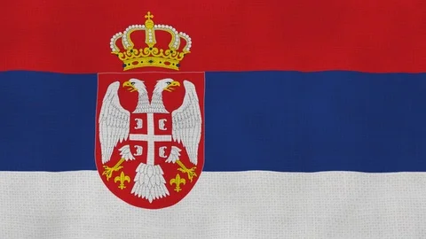 Serbia flag waving Stock Footage 102646751