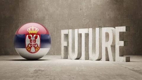 Serbia. Future  Concept. Stock Illustration