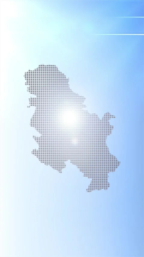 Serbia Map Opener Video stock 276973591