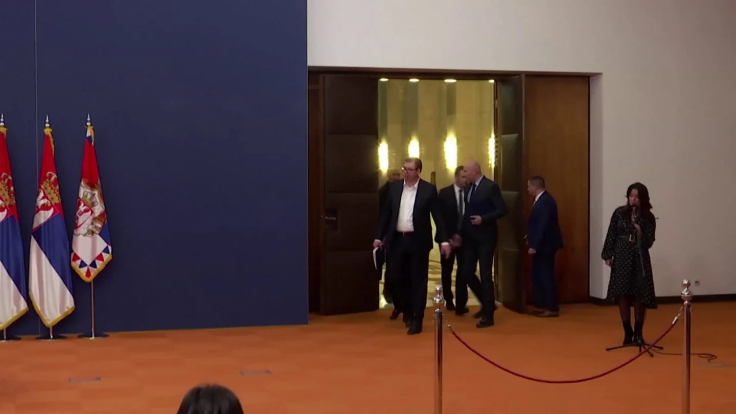 Serbia Passes Tough Movement Restrictions To Halt Covid-19 Stock Footage