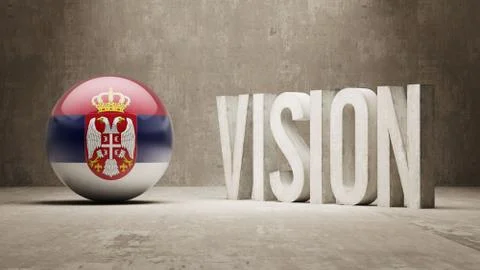 Serbia. Vision Concept. Stock Illustration