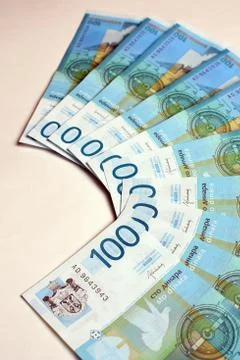 Serbian banknotes Stock Photos
