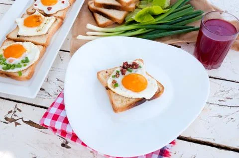 Serbian breakfast Stock Photos