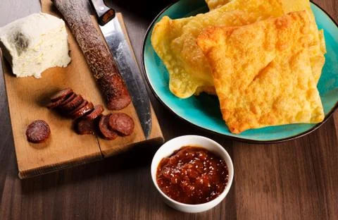 Serbian breakfast Stock Photos