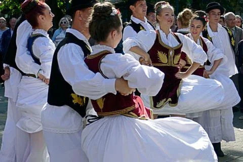 Serbian dance Stock Photos