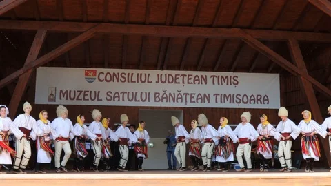 Serbian dancers Stock Footage 113959798