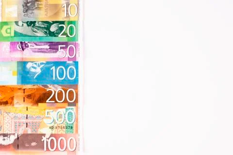 Serbian dinar banknotes Stock Photos