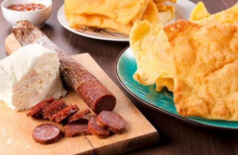 Serbian meal Stock Photos