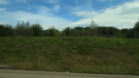 Serbian motorway side view Video stock 140100300