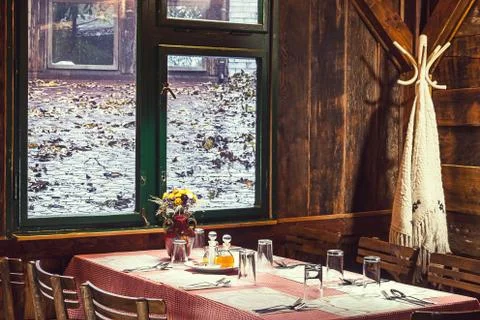 Serbian restaurant Foto stock