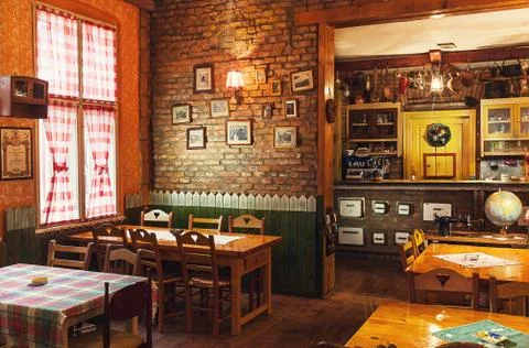 Serbian Restaurant Foto stock