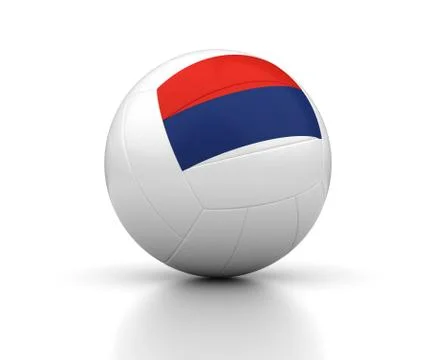 Serbian volleyball team Stock Illustration