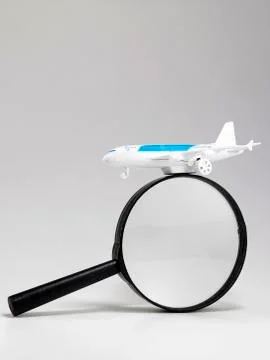 Serching for a plane Stock Photos