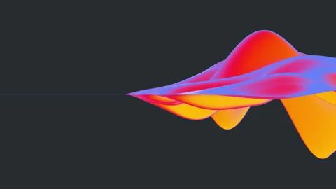 A serene abstract 3D scene with floating glossy forms and soft pastel gradi.. Stock Footage 336717570