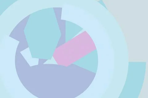 A serene abstract arrangement of overlapping angular forms creates a soft c.. Stock Illustration